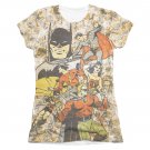 Justice League All Stars Sublimation Juniors Tee Shirt Beige