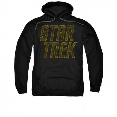 Star Trek Distressed Logo Pullover Hoodie Black