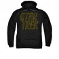 Star Trek Distressed Logo Pullover Hoodie Black