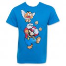 Nintendo Men's Get Offa Me Mario T-Shirt Blue