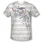 Sons Of Anarchy Crow And Stars Sublimation T-Shirt White