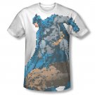 Batman Men's 8 Bit Pixel Sublimation Tee Shirt White