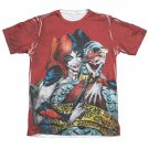 Batman Harley Quinn Crime Scene Sublimation T-Shirt Red