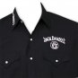 Jack Daniel's Whiskey Button-Up Dress Shirt Black