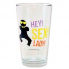 Gangnam Style Hey Sexy Lady Novelty Pint Glass Clear