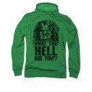 Predator What The Hell Are You Black Pullover Hoodie Green