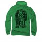 Predator What The Hell Are You Black Pullover Hoodie Green