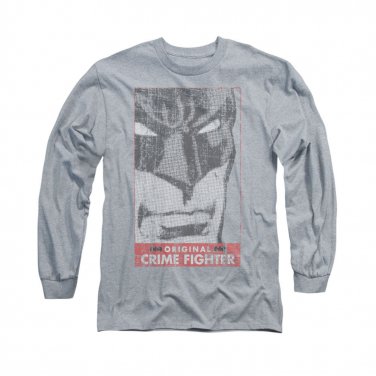 Batman Original Crime Fighter Long Sleeve T-Shirt Gray
