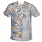 Batman Gotham Knight Sketchy Sublimation T-Shirt Gray