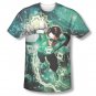 Green Lantern Galactic Hal Sublimation Green Tee Shirt Green