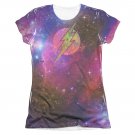 The Flash Galaxy Sublimation Juniors T-Shirt Purple