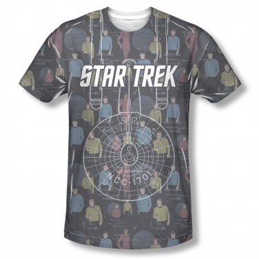Star Trek Enterprise Crew Sublimation T-Shirt Black