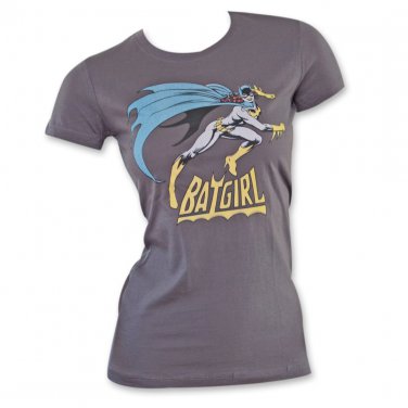 Batman DC Comics Batgirl Women's T-Shirt Gray