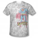 Superman Classic Comics Sublimation T-Shirt White