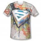 Superman Urban Shields Sublimation T-Shirt White