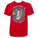Regular Show Men's Bought It With Money Tee Shirt Red