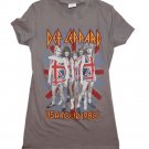 Def Leppard U.S. Tour Junior's T-Shirt Gray