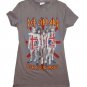 Def Leppard U.S. Tour Junior's T-Shirt Gray