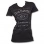 Jack Daniel's Raised Logo Juniors T Shirt Black