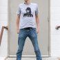 Keystone Light Keith Stone Heather Grey Graphic TShirt Gray