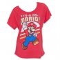 Nintendo It's Me Super Mario Bros. Loose Fit Women's T-Shirt Red