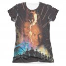 Star Trek TNG First Contact Sublimation Juniors T-Shirt Black