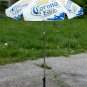 Corona Extra Heavy Duty Vinyl Patio Table Beach Umbrella White