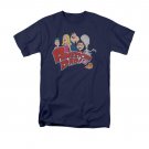 American Dad Men's Family Logo Tee Shirt Blue