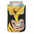 Wolverine Marvel X-Men Comic Book Face Beer Can Koozie Black
