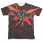 Batman Men's Beyond Drop Down Sublimation Tee Shirt Red