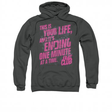 Fight Club Life Ending Pullover Hoodie Gray