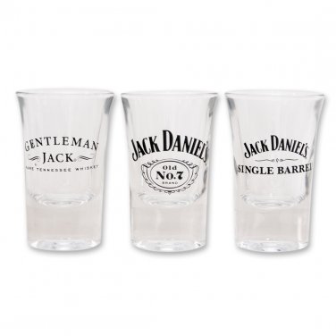 Jack Daniel's Brand 3-Pack Shotglasses Clear