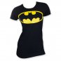 Batman Bat Signal Juniors Tee Shirt Black