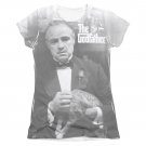 The Godfather Pet The Cat Sublimation Juniors T-Shirt Gray