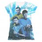 Star Trek TOS Space Shadows Sublimation Juniors T-Shirt Blue