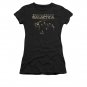 Battlestar Galactica Battle Cast Juniors Tee Shirt Black