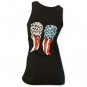 The Walking Dead Women's Daryl Patriotic Wings Tank Top Black