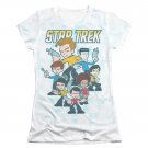 Star Trek Quogs Crew Sublimation Juniors T-Shirt White