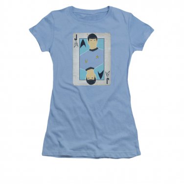 Star Trek TOS Spock Jack Juniors T-Shirt Blue