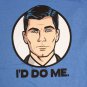 Sterling Archer FX Cartoon I'd Do Me T-Shirt Blue