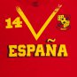 Spain Soccer Team 2014 World Cup Jersey Shirt Red