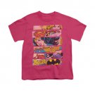 Wonder Woman Batgirl Three Of A Kind Youth Unisex T-Shirt Pink