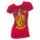 Harry Potter Women's Gryffindor Logo Tee Shirt Red