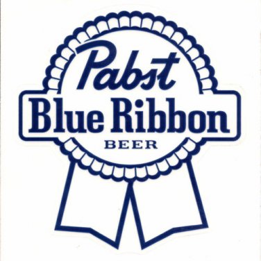 PBR Beer Logo Sticker Clear