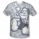 Popeye Tattooed Sailor Sublimation T-Shirt White