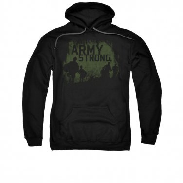US Army Strong Soldiers Pullover Hoodie Black