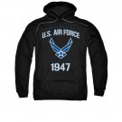 US Air Force 1947 Pullover Hoodie Black