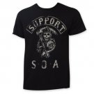 Sons Of Anarchy Support SOA Tee Shirt Black