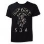 Sons Of Anarchy Support SOA Tee Shirt Black