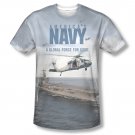 US Navy Over And Under Sublimation T-Shirt Gray